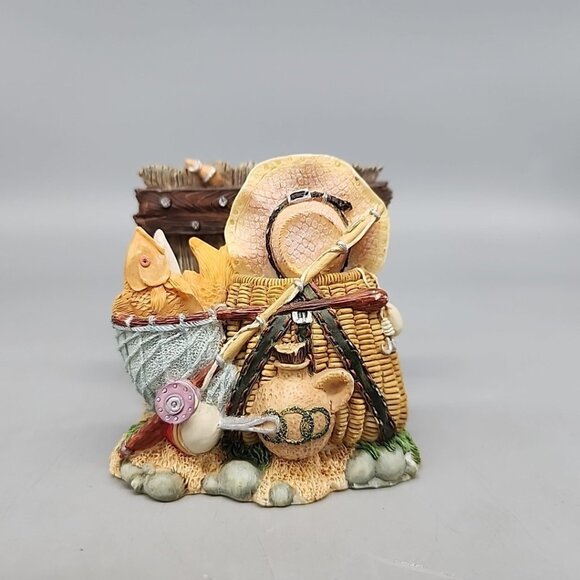 Fishing Thene Letter Napkin Holder Cabin - Picture 2 of 5